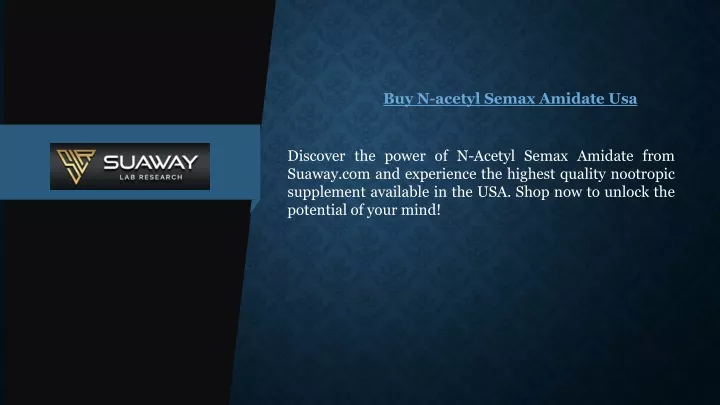 buy n acetyl semax amidate usa