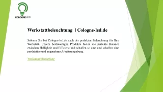 werkstattbeleuchtung cologne led de st bern