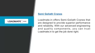 semi goliath cranes