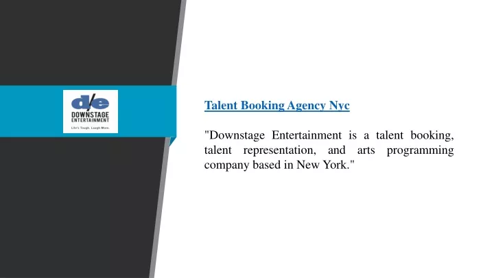 talent booking agency nyc downstage entertainment