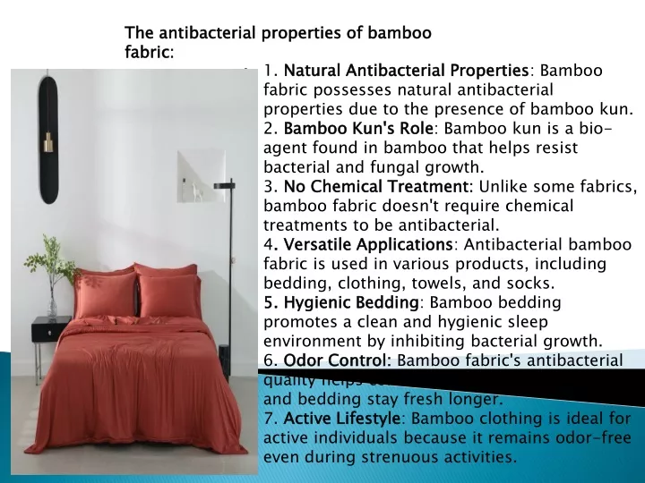 the antibacterial properties of bamboo fabric