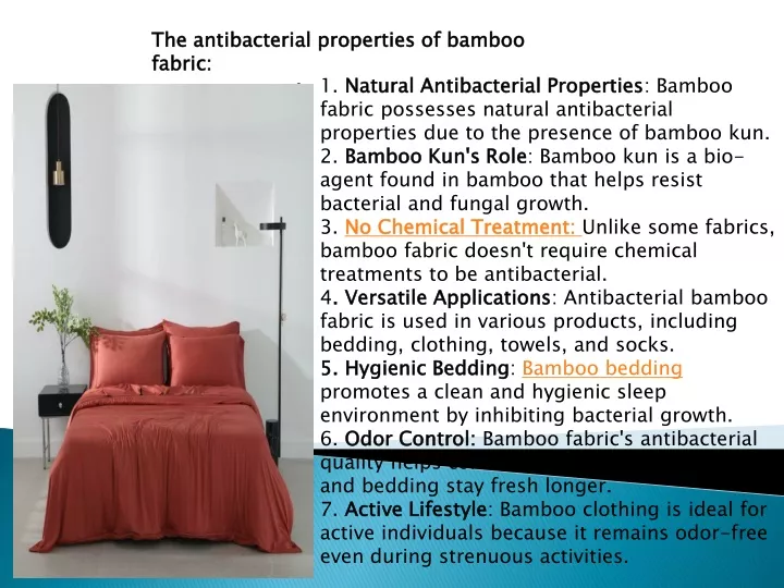 the antibacterial properties of bamboo fabric