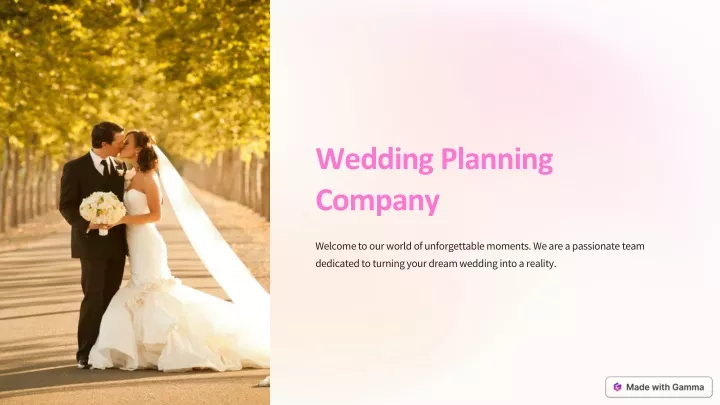 wedding planning company