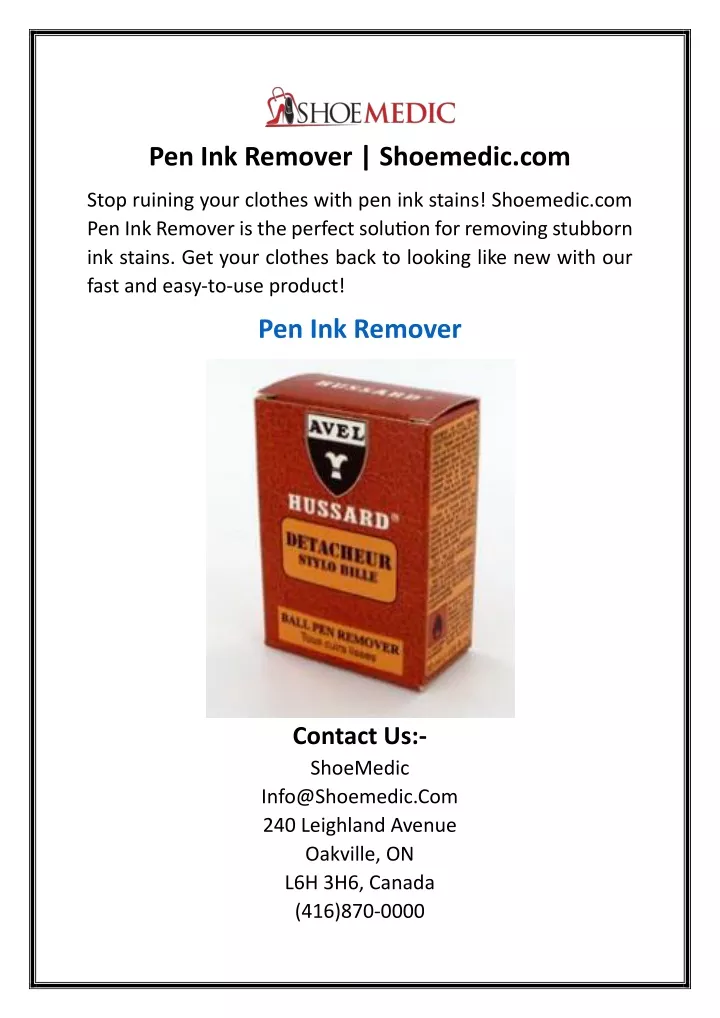 pen ink remover shoemedic com