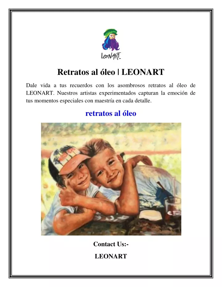 retratos al leo leonart