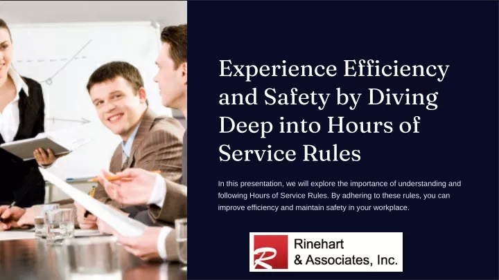 experience efficiency and safety by diving deep