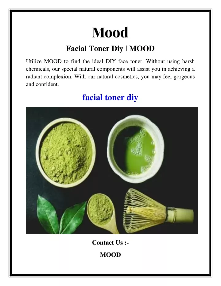 facial toner diy mood