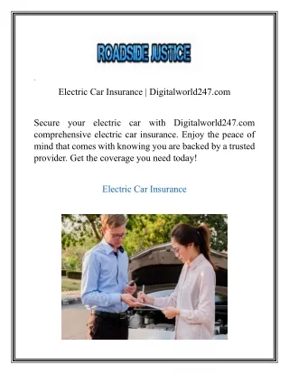 Electric Car Insurance  Digitalworld247