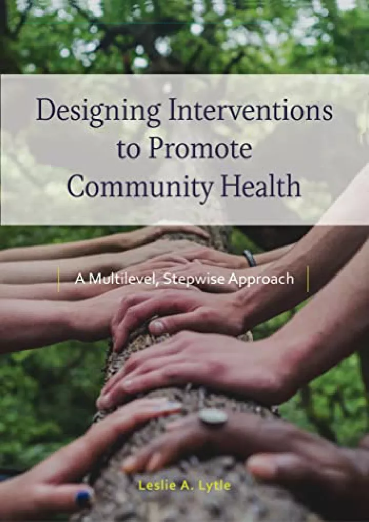 designing interventions to promote community