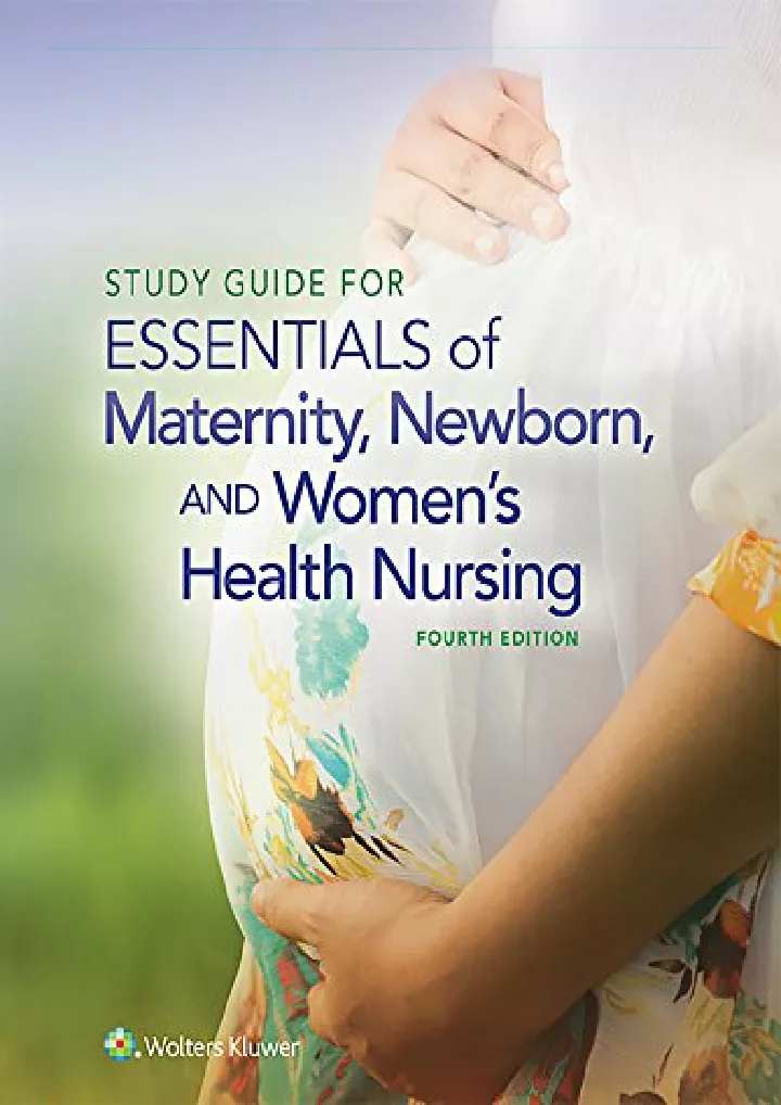 study guide for essentials of maternity newborn