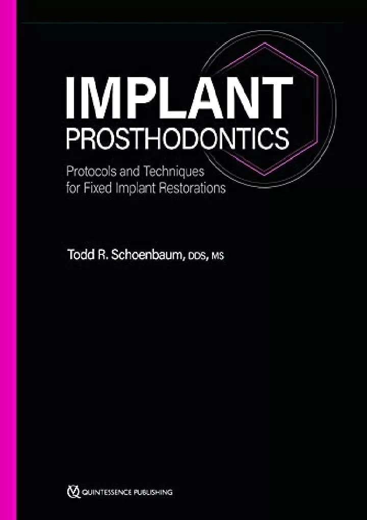 implant prosthodontics protocols and techniques