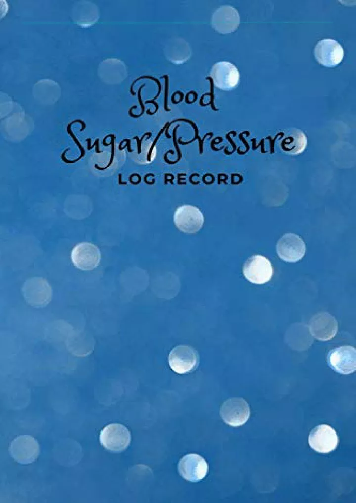 blood sugar pressure log record notebook record