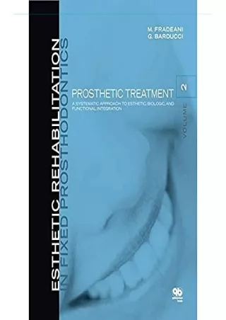 Download Book [PDF] Esthetic Rehabilitation in Fixed Prosthodontics: Prosthetic