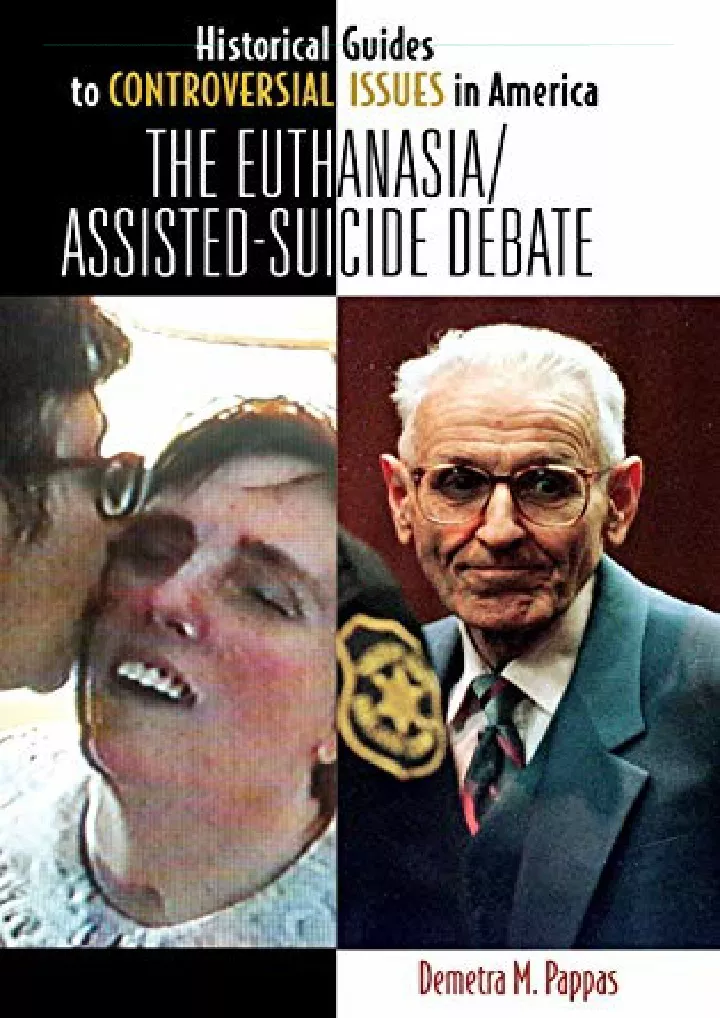 the euthanasia assisted suicide debate historical