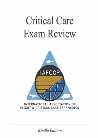 PDF/READ IAFCCP Critical Care Exam Review free