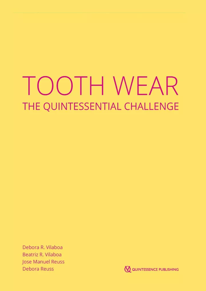 tooth wear the quintessential challenge download