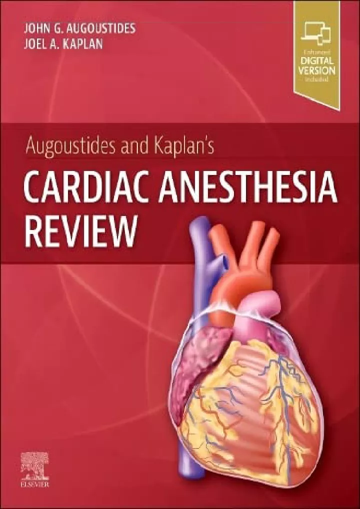 augoustides and kaplan s cardiac anesthesia