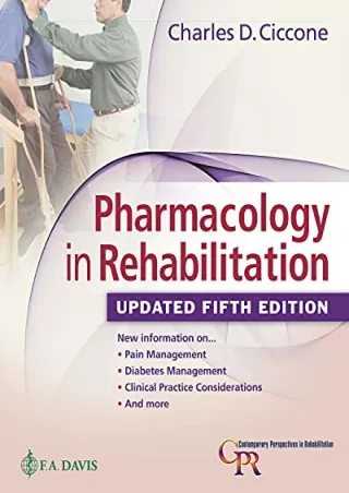 Download Book [PDF] Pharmacology in Rehabilitation, Updated 5th Edition epub