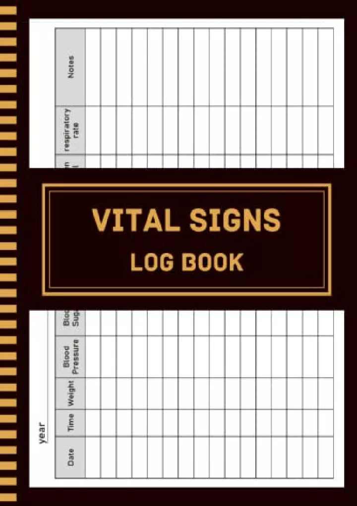 vital signs log book 8 5x11 120 pages download