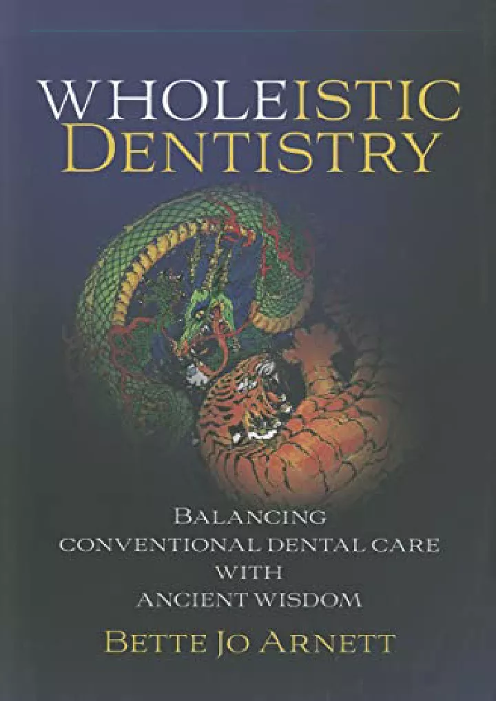 wholeistic dentistry balancing conventional