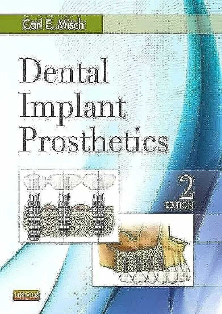 dental implant prosthetics download pdf read