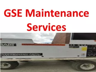 GSE Maintenance Services