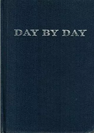 Download Book [PDF] Day by Day