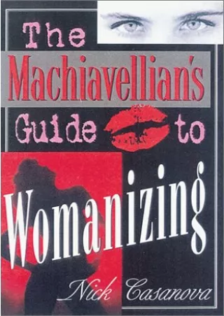 Read Ebook Pdf The Machiavellian's Guide to Womanizing