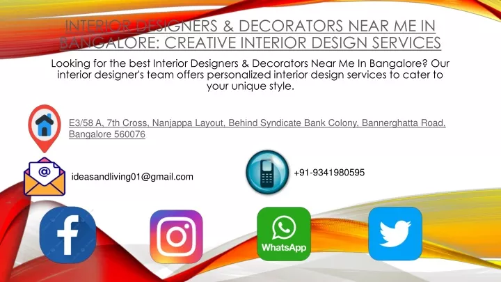 interior designers decorators near