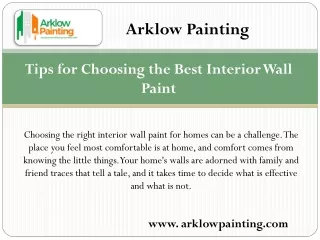 Home interior painting - Arklow Painting