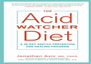 DOWNLOAD PDF The Acid Watcher Diet: A 28-Day Reflux Prevention and Healing Progr