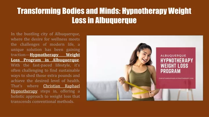 transforming bodies and minds hypnotherapy weight