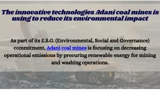 The innovative technologies Adani coal mines is using to reduce its environmental impact (1)2