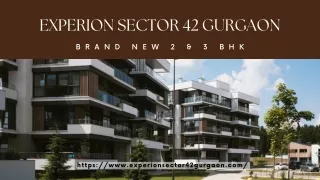 EXPERION SECTOR 42 GURGAON | BRAND NEW 2 & 3 BHK