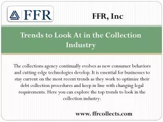 Medical debt collections in Indiana - FFR, Inc