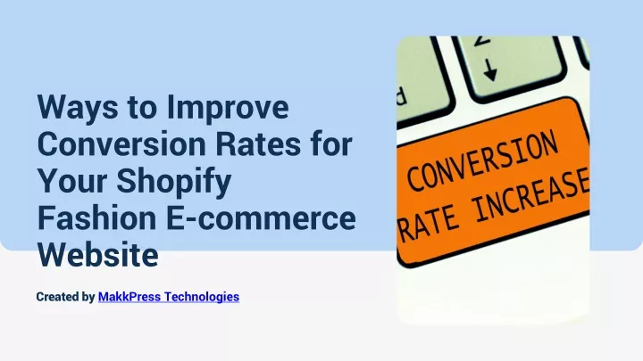 ways to improve conversion rates for your shopify