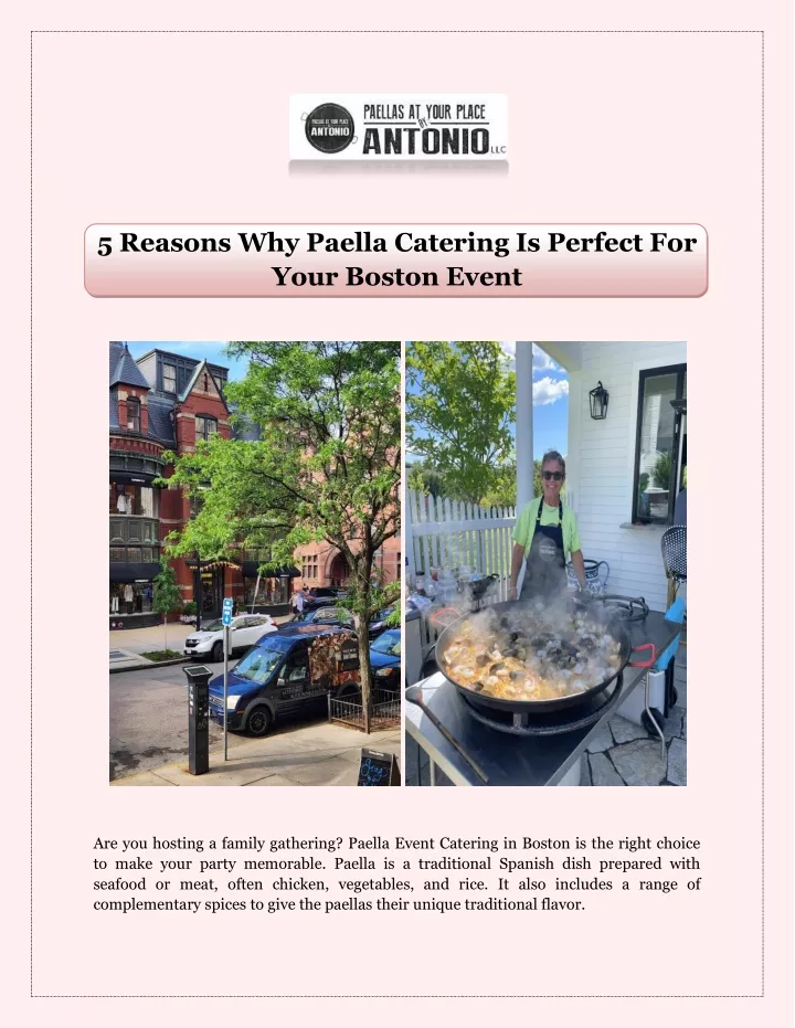 5 reasons why paella catering is perfect for your