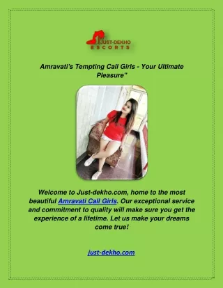 Amravati's Tempting Call Girls - Your Ultimate Pleasure"