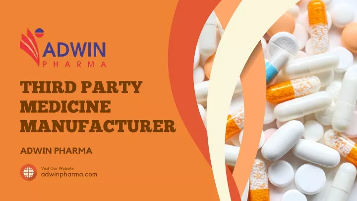 third party medicine manufacturer