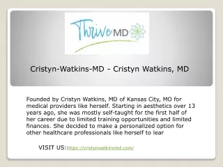 Cristyn Watkins, MD