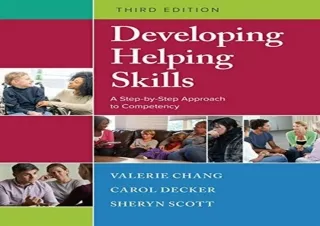 DOWNLOAD PDF Developing Helping Skills: A Step-by-Step Approach to Competency