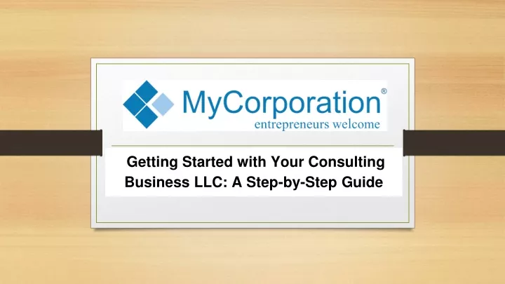 getting started with your consulting business