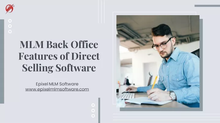 mlm back office features of direct selling