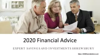 2020 Financial Advice