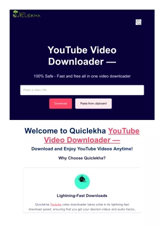 Quiclekha All Video Downloader