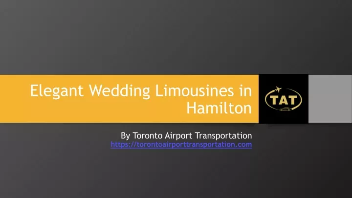 elegant wedding limousines in hamilton