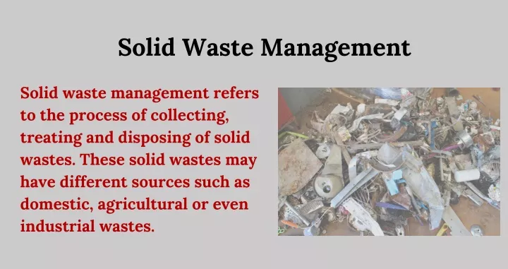 solid waste management