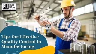Tips for Effective Quality Control in Manufacturing