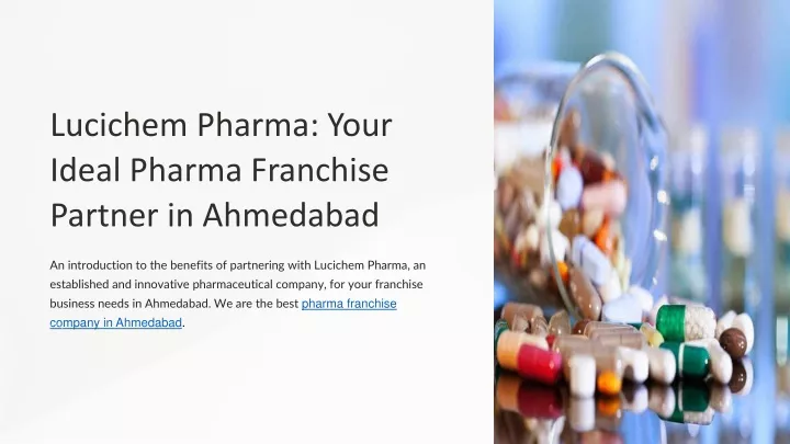 lucichem pharma your ideal pharma franchise