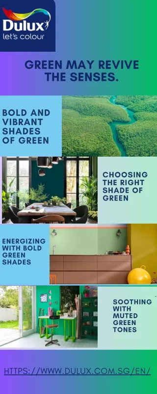 green may revive the senses